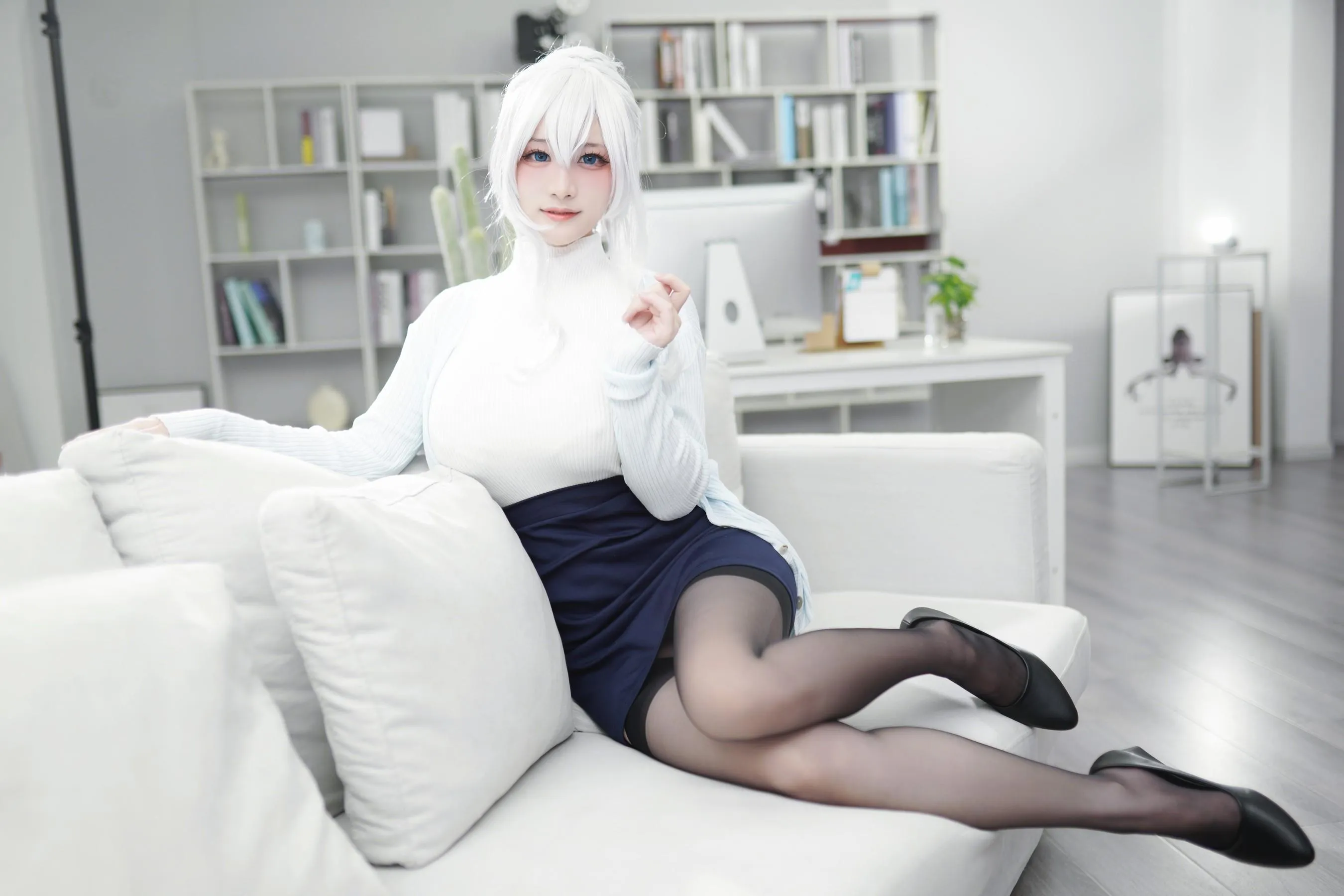 幼愛youmeko – NO.06 未亡人雪女cos [71P]插图8